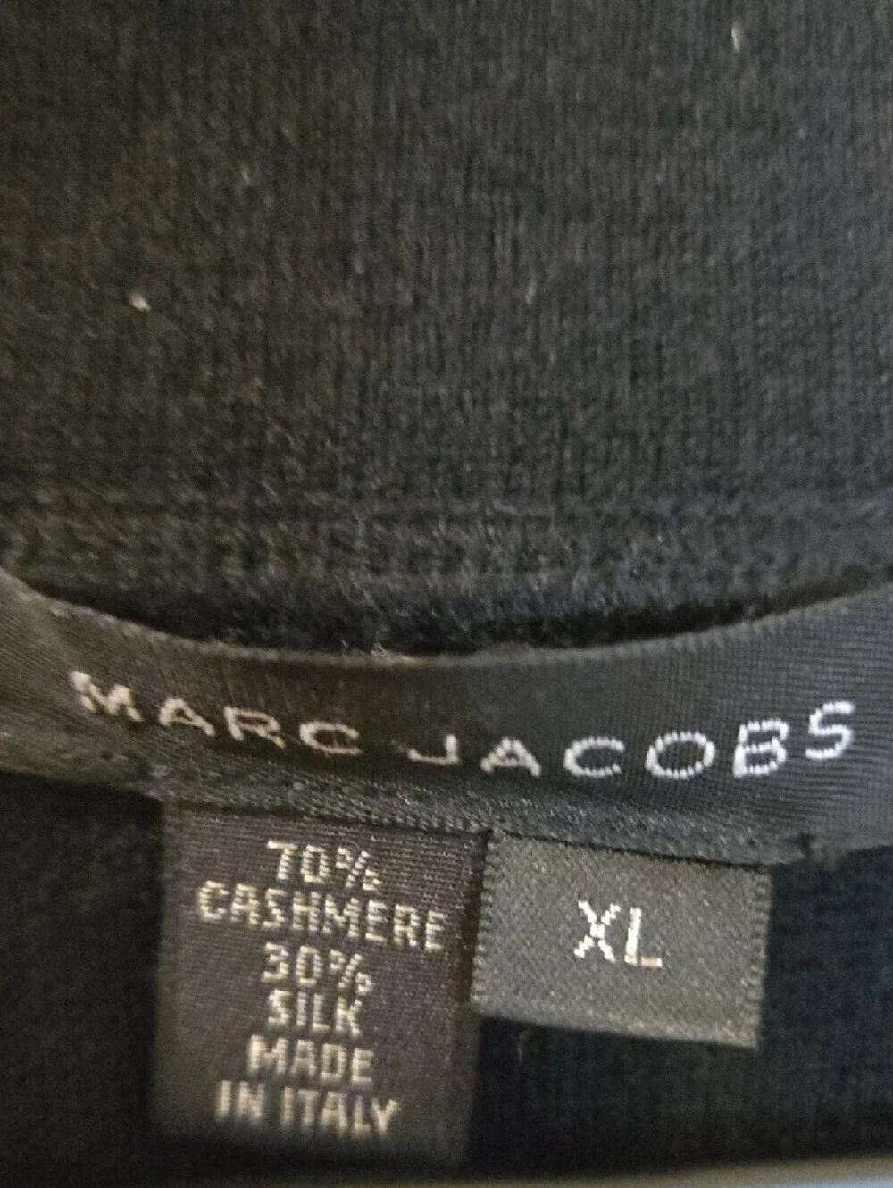 Marc Jacobs Men's Black Crew-Neck Knit Sweater